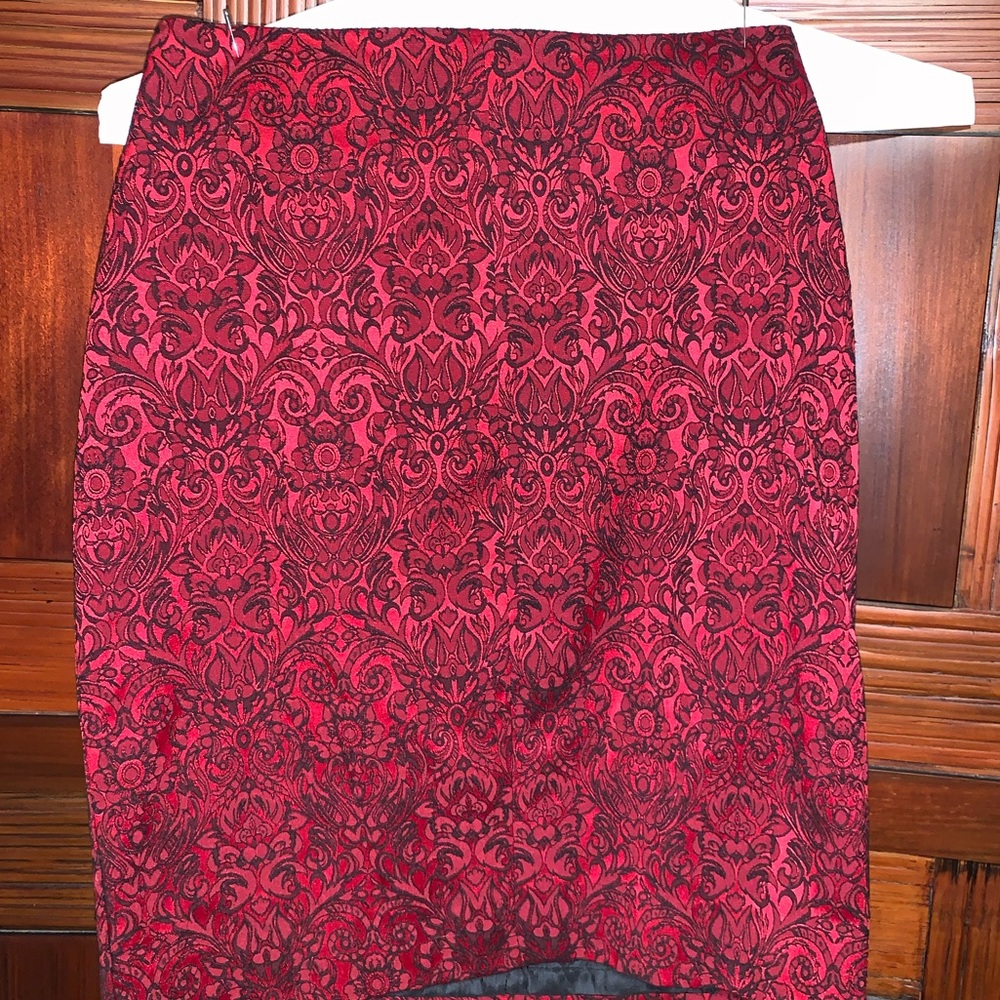 Beautiful red pencil skirt